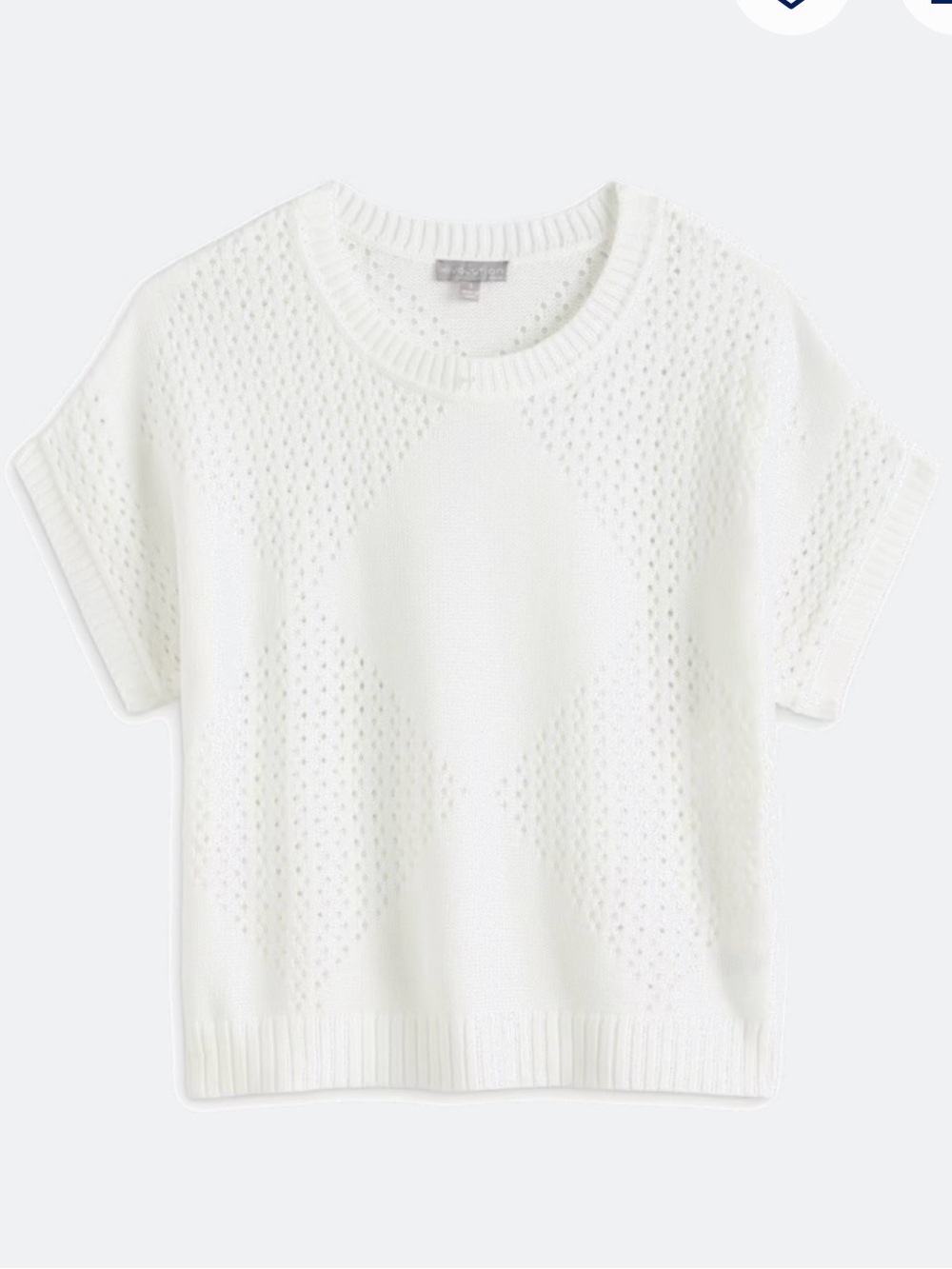 Like new!Tasha Crochet Sweater Tee